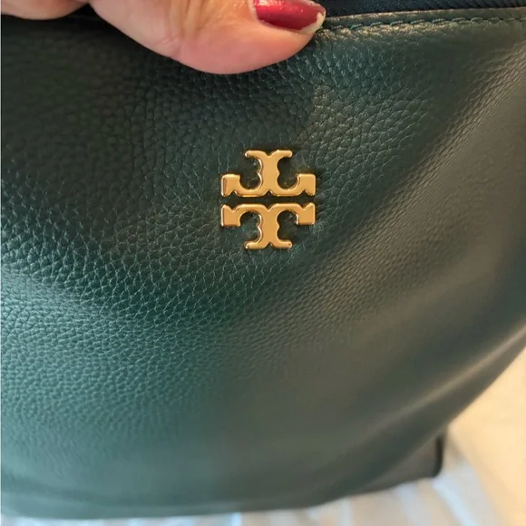 EUC Tory Burch Green Leather Shoulder Bag - Picture 3 of 13